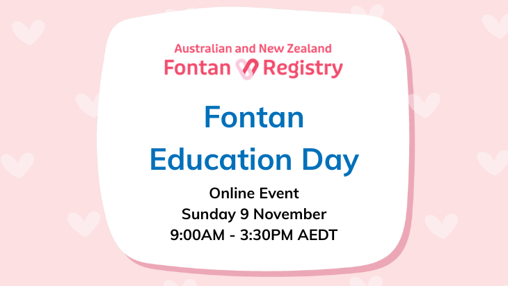 placeholder_larger Australian and New Zealand Fontan Registry - Fontan Education Day - Online Event - Sunday 9 November - 9am to 3:30pm AEDT