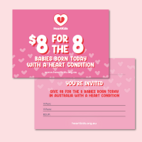 Invitation for Sweethearts for HeartKids