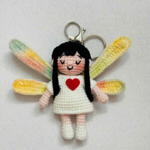 Heart Angel Keyring