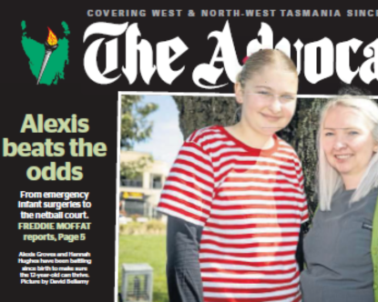 From emergency infant surgeries to netball: The Advocate, The Launceston Examiner